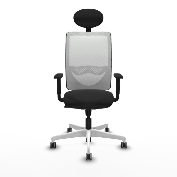PIQUERAS Y CRESPO Silla de oficina Zulema con Mecanismo Sincro, Negro y Blanco PIQUERAS Y CRESPO Silla de oficina Zulema con Mecanismo Sincro, Negro y Blanco