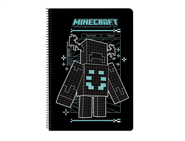 Safta Cuaderno Espiral Minecraft Folio 80 Hojas Cuadriculadas Safta Cuaderno Espiral Minecraft Folio 80 Hojas Cuadriculadas