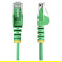 StarTech Cable de Red Ethernet CAT6 Verde Snagless de 3 m - Slim 28AWG Cobre Puro - PoE 100W - LSZH