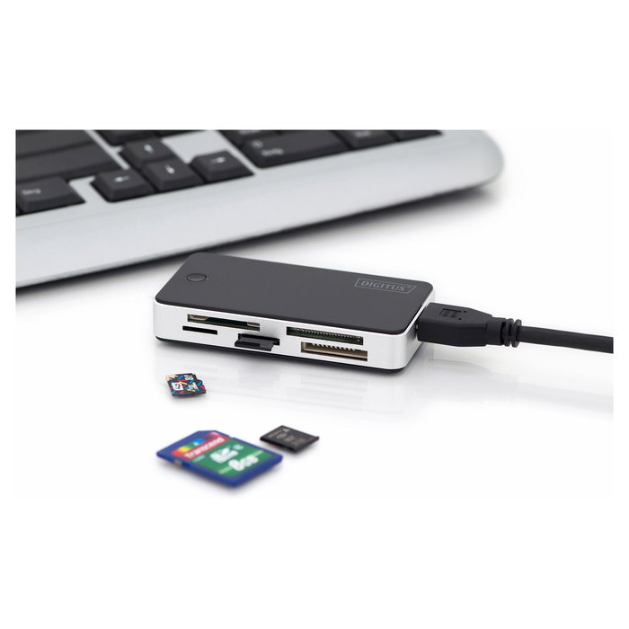 Digitus USB 3.0 Card Reader with 1m USB A connection cable