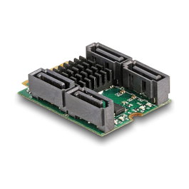DeLOCK Convertidor M.2 Key B+M a 4 x SATA con RAID e HyperDuo