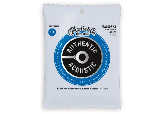 Martin Juego Acústica Authentic Sp Phosphor Bronze 92/8 Medium 13-56 (Pack 3) Martin Juego Acústica Authentic Sp Phosphor Bronze 92/8 Medium 13-56 (Pack 3)