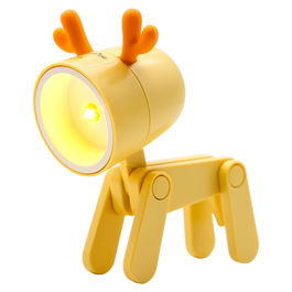 Realpower Linterna LED de Bolsillo con Forma de Ciervo, Color Naranja y Amarillo, con Pilas LR41 (Ref. 486315)