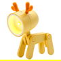 Realpower Taschenlampe LED Tier Yellow Deer - Linterna para exteriores con diseño de ciervo