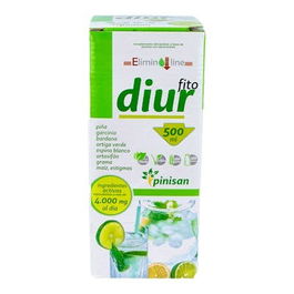 PINISAN Fito Diur Jarabe 500ml con Piña, Potasio y 7 Extractos de Plantas Depurativas Vegano Sin Gluten Ni Lactosa