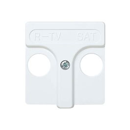 Simon Tapa TV-Radio-Sat Serie 27 Blanco 45x45mm Superficie o Empotrado