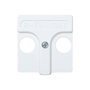 Simon Tapa TV-Radio-Sat Serie 27 Blanco 45x45mm Superficie o Empotrado