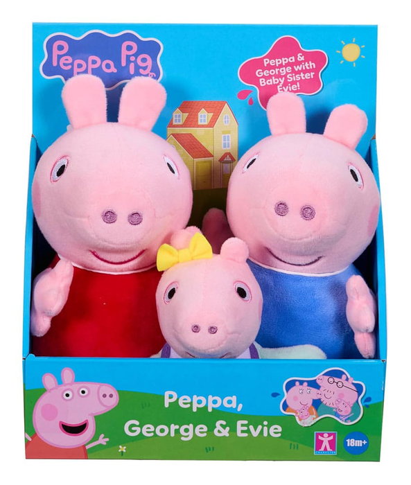 Peppa Pig Peluche 3er Pack