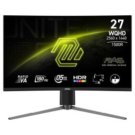 MSI MAG 27CQ6PF Monitor Gaming 27 Pulgadas Quad HD Curvo VA 180 Hz 0,5 ms