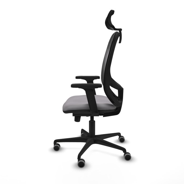 PIQUERAS Y CRESPO Silla de oficina Cilanco con mecanismo Sincro, Gris y Negro