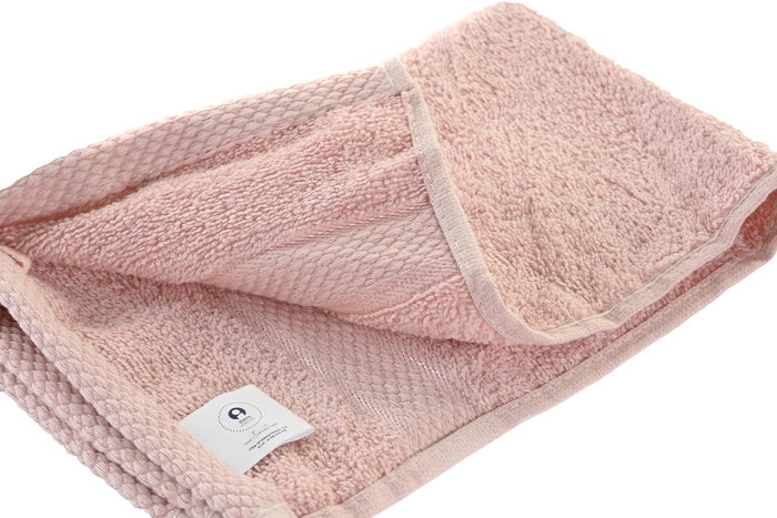 DKD Home Decor Toalla Tocador Rosa Palo 50 x 1 x 30 cm Algodón Poliéster 600gsm 6 Unidades