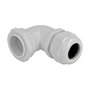 DeLOCK Prensaestopas en ángulo de 90° PG29 gris