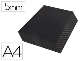 Liderpapel Cartón pluma negro doble cara DIN A4 5 mm