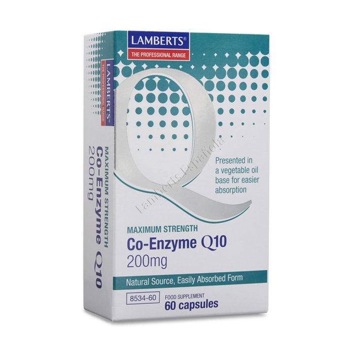 Lamberts Coenzima Q10 200 mg 60 Cápsulas - Suplemento Alimenticio Ubiquinona Lamberts Coenzima Q10 200 mg 60 Cápsulas - Suplemento Alimenticio Ubiquinona