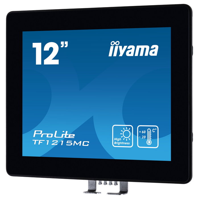 Iiyama TF1215MC-B1 31.0cm (12.1") 4:3 M-Touch LCD 1024x768 HDMI+DP+VGA Pantalla Táctil 10 Puntos