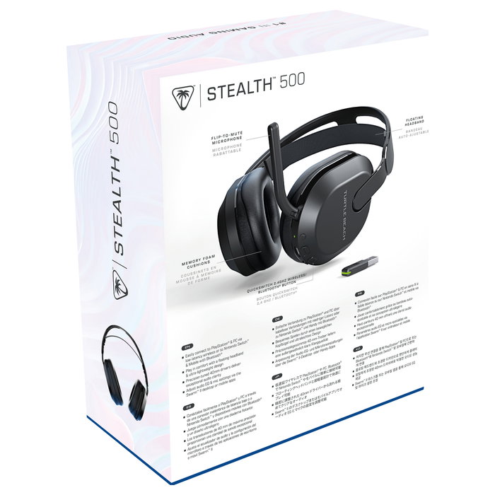 Turtle Beach Stealth 500 Auriculares Inalámbricos Gaming PS5 PS4 PC Negro 40h Batería Bluetooth Turtle Beach Stealth 500 Auriculares Inalámbricos Gaming PS5 PS4 PC Negro 40h Batería Bluetooth