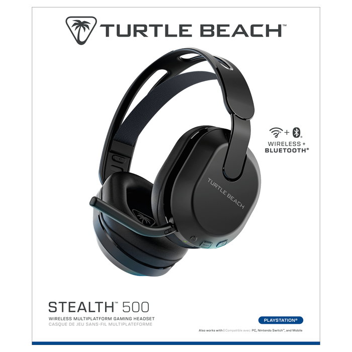 Turtle Beach Stealth 500 Auriculares Inalámbricos Gaming PS5 PS4 PC Negro 40h Batería Bluetooth Turtle Beach Stealth 500 Auriculares Inalámbricos Gaming PS5 PS4 PC Negro 40h Batería Bluetooth