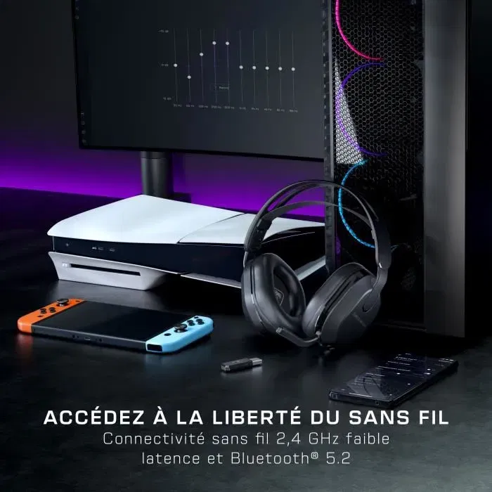 Turtle Beach Stealth 500 PS Auriculares Inalámbricos para Juegos - Negro TUR0731855031047