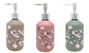 DKD Home Decor Dosificador de Cristal 400ml Flores Surtido