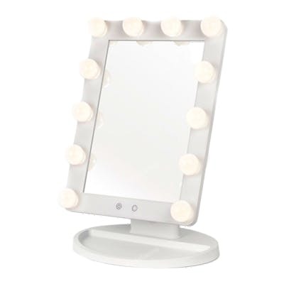 Perfect Beauty Espejo de Maquillaje Eléctrico con 12 Luces LED y Sensor Táctil