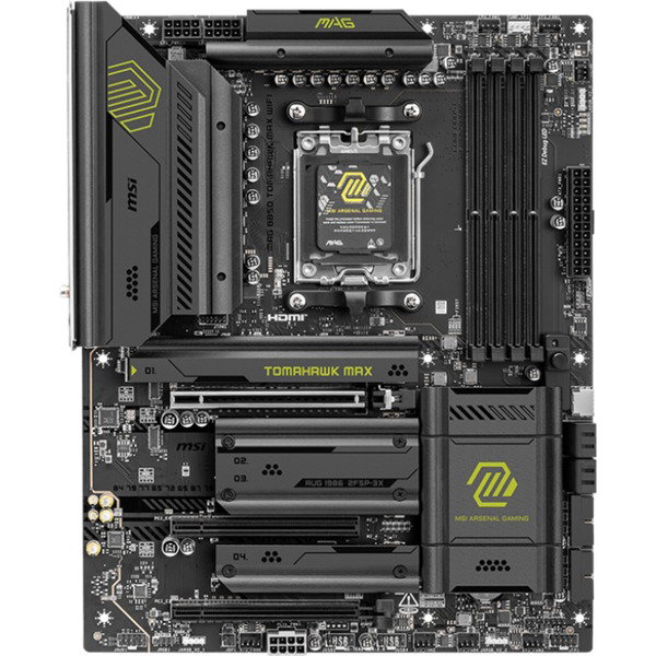 MSI MAG B850 TOMAHAWK MAX WiFi Placa Base, AMD AM5, B850, 4x DDR5, 256GB, Wi-Fi 7, ATX, 911-7E62-002 MSI MAG B850 TOMAHAWK MAX WiFi Placa Base, AMD AM5, B850, 4x DDR5, 256GB, Wi-Fi 7, ATX, 911-7E62-002