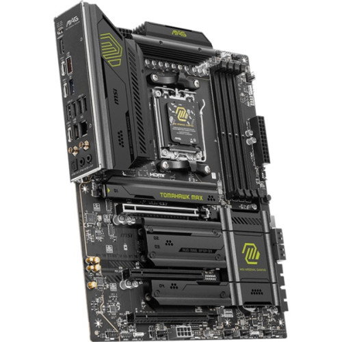 MSI MAG B850 TOMAHAWK MAX WiFi Placa Base, AMD AM5, B850, 4x DDR5, 256GB, Wi-Fi 7, ATX, 911-7E62-002 MSI MAG B850 TOMAHAWK MAX WiFi Placa Base, AMD AM5, B850, 4x DDR5, 256GB, Wi-Fi 7, ATX, 911-7E62-002