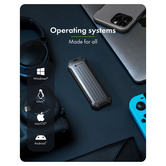 ICY BOX IB-1827MCP-C31 Caja Externa SSD M.2 NVMe / SATA USB 3.2 Gen 2 10 Gbps, Aluminio Negro, Plug and Play ICY BOX IB-1827MCP-C31 Caja Externa SSD M.2 NVMe / SATA USB 3.2 Gen 2 10 Gbps, Aluminio Negro, Plug and Play