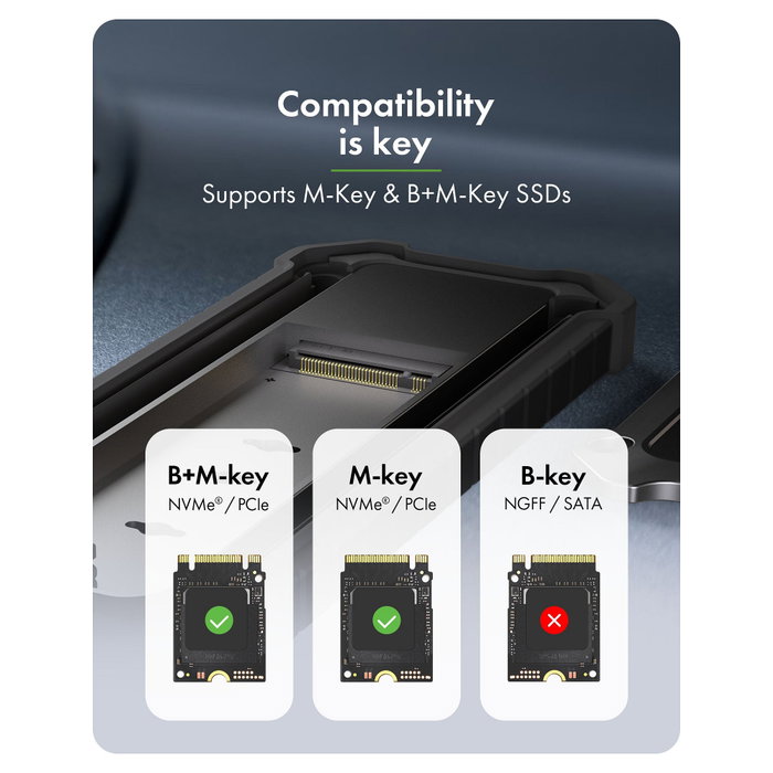 ICY BOX IB-1827MCP-C31 Caja Externa SSD M.2 NVMe / SATA USB 3.2 Gen 2 10 Gbps, Aluminio Negro, Plug and Play ICY BOX IB-1827MCP-C31 Caja Externa SSD M.2 NVMe / SATA USB 3.2 Gen 2 10 Gbps, Aluminio Negro, Plug and Play