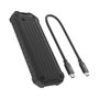 ICY BOX IB-1827MCP-C31 Caja Externa SSD M.2 NVMe / SATA USB 3.2 Gen 2 10 Gbps, Aluminio Negro, Plug and Play