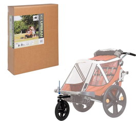 Bellelli Urban Kit - Rueda Pivotante 12" y Empuñadura Ergonómica para Cochecito B-Travel