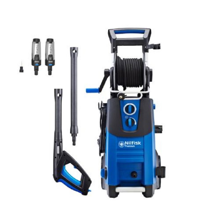 Nilfisk Hidrolimpiadora Premium 190-12, 190 Bar, 3300W, Eléctrica, 12m Manguera, 5m Cable, Filtro de Agua, Apagado Automático, Azul y Negro Nilfisk Hidrolimpiadora Premium 190-12, 190 Bar, 3300W, Eléctrica, 12m Manguera, 5m Cable, Filtro de Agua, Apagado Automático, Azul y Negro
