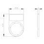 Siemens 3SU1900-0AG10-0AA0 Soporte de etiqueta plano negro para escudo 12,5x27 mm
