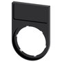 Siemens 3SU1900-0AG10-0AA0 Soporte de etiqueta plano negro para escudo 12,5x27 mm
