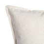 Cojín Crema 85%Algodón-15%Lino 50 X 50 cm (Set de 2)
