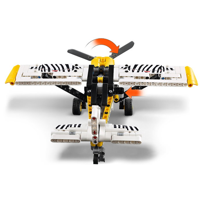 Lego Avioneta 42198 Technic, Aeroplano de Construcción con Hélice Giratoria y Motor de 4 Cilindros, +8 Años