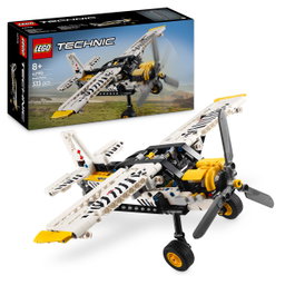 Lego Avioneta 42198 Technic, Aeroplano de Construcción con Hélice Giratoria y Motor de 4 Cilindros, +8 Años