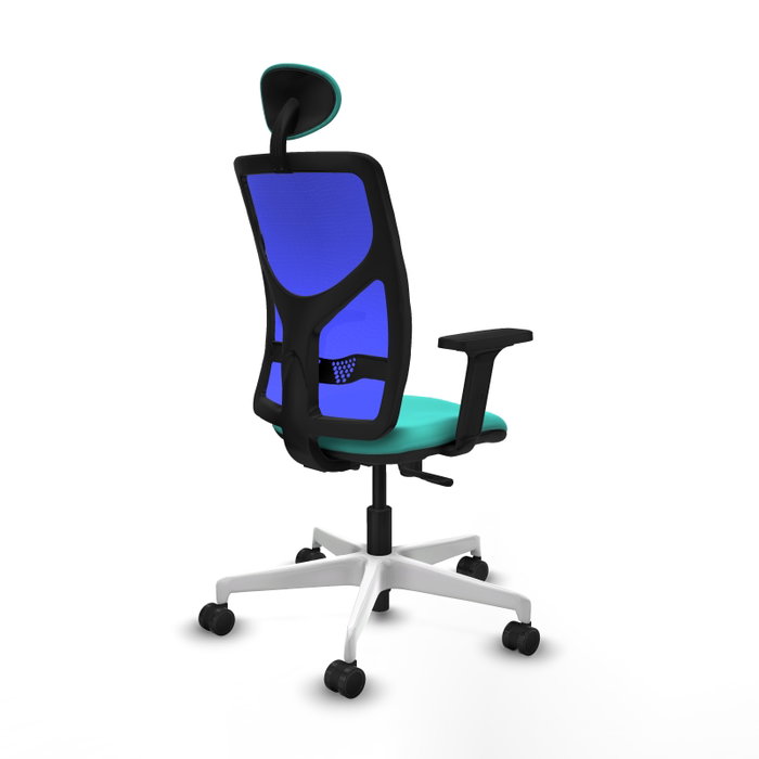 PIQUERAS Y CRESPO Silla de oficina Motilla con mecanismo Sincro, color Turquesa y Azul PIQUERAS Y CRESPO Silla de oficina Motilla con mecanismo Sincro, color Turquesa y Azul