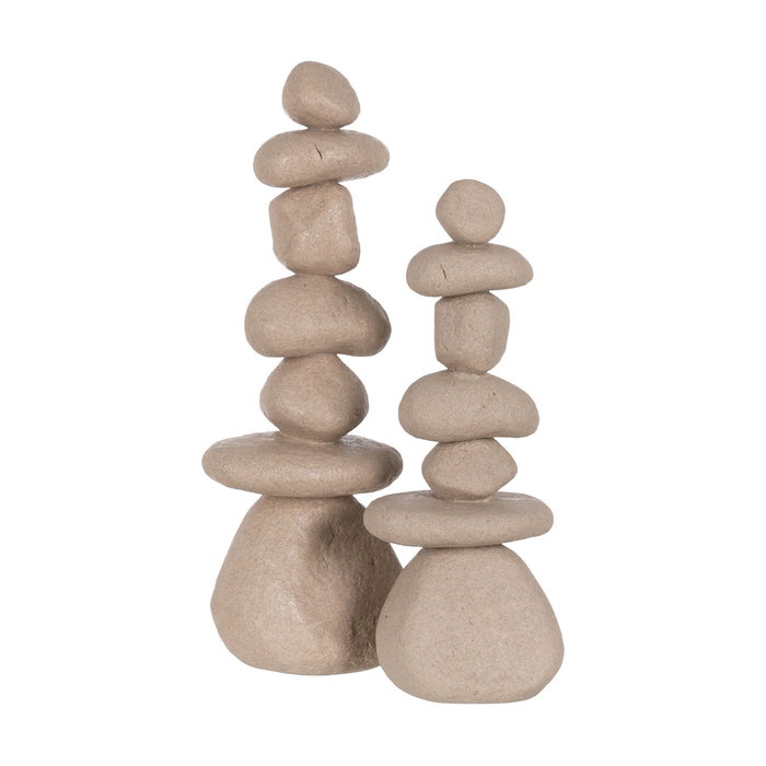 Figura Piedras Poliresina Decoración 22 X 16,50 X 60 cm