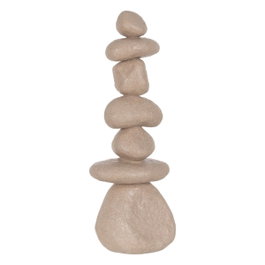 Ixia Figura de Piedras Decoración de Poliresina 22 x 16,50 x 60 cm