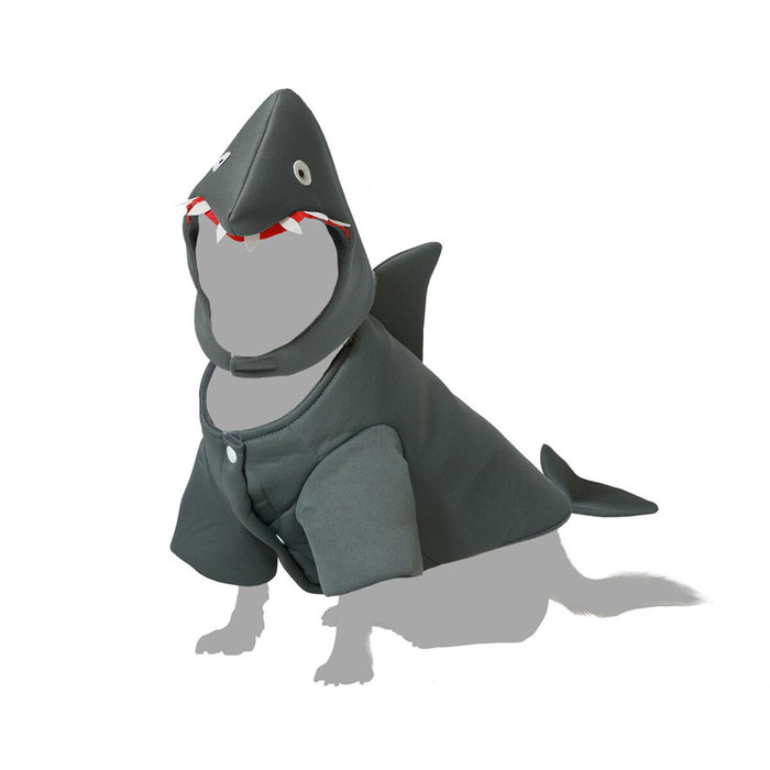 Disfraz para Perro de Tiburón, Talla L, Color Gris