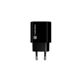 Natec Ribera NUC-2397 Cargador de Red con 1x USB-A y 1x USB-C Negro
