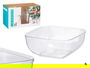 Leknes Bol Cuadrado Transparente 5 L Plástico PS 25.5x12.3x25.5 cm (Set de 24)