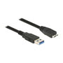 DeLOCK 85072 Cable USB Tipo-A a Micro-B 1 m Negro