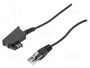 GOOBAY Cable telefónico con conectores RJ45 y TAE F, 6m, negro