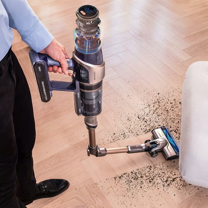 Aspirador Escoba Cecotec Conga Rockstar 12500 Stellar AquaPet Flex 650 W