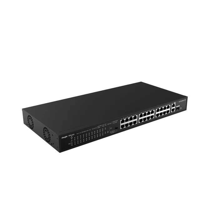 Ruijie Networks RG-ES126S-LP V2 Switch No Administrado Fast Ethernet PoE Negro