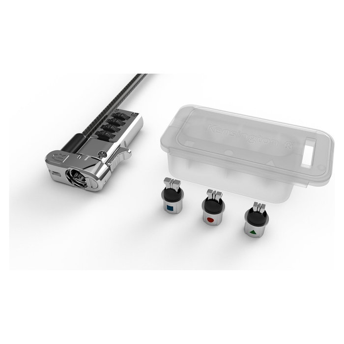Kensington Universal 3-IN-1 - 3 Puntas de Repuesto para Cabeza de Candado de Seguridad para Portátil, Plata