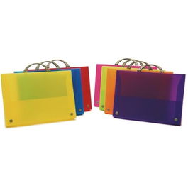 Grafoplás Maletín Portadocumentos Colorgraf C-Asa Abatible Y Cierre Con Broche Folio PP Translúcido Azul 345x245x40mm