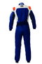 Omp Traje de Carreras First Evo My2025 FIA 8856-2018 Navy Azul - Fluo Naranja Talla 52 OMPIA0-1874-A01-249-52
