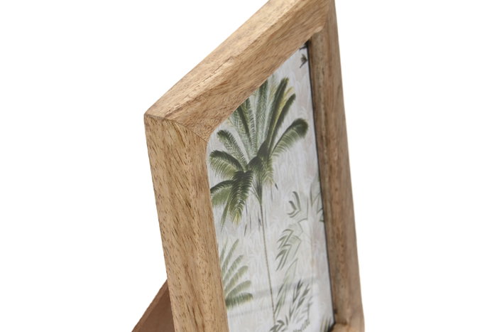 DKD Home Decor Marco de Fotos 15x2x20 Mango y Cristal Redondeado